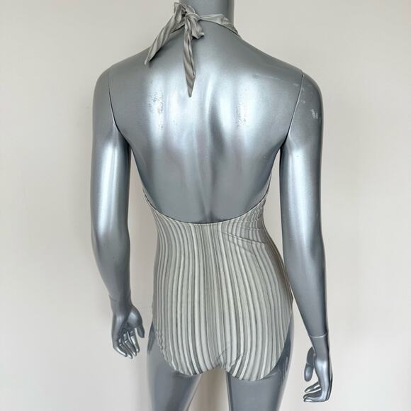 Women one piece swimsuit with crystals size 10 US - Picture 3 of 4